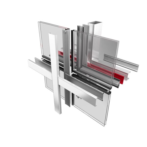 Crealco Façade60 Pressure Plate Curtain Wall